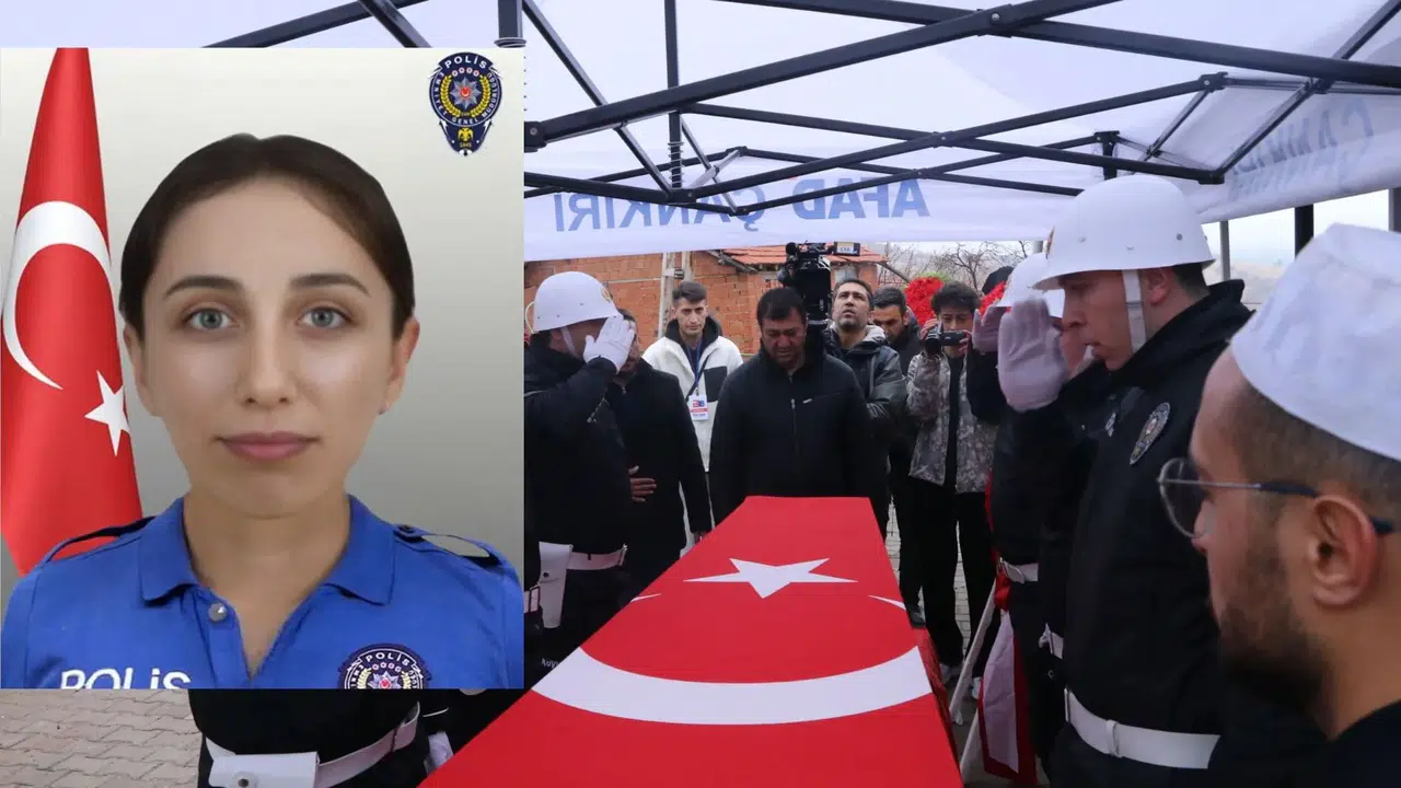 Manisa’daki kazada şehit olan polis memuru son yolculuğuna uğurlandı