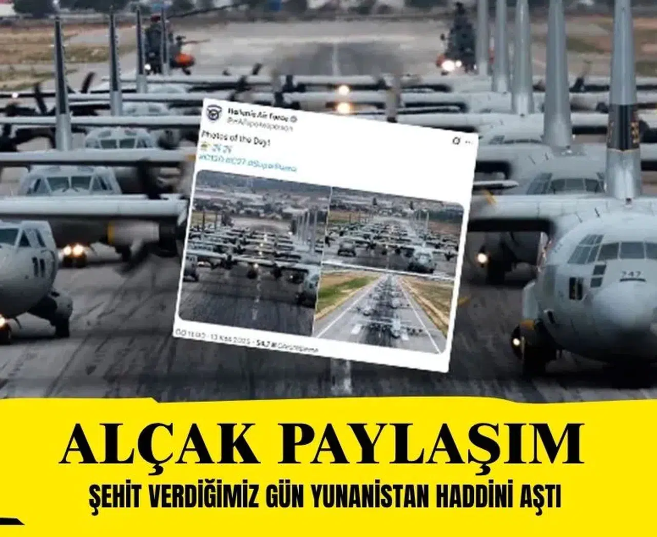 20 şehit verdiğimiz kazanın ardından Yunanistan'dan rahatsız eden paylaşım
