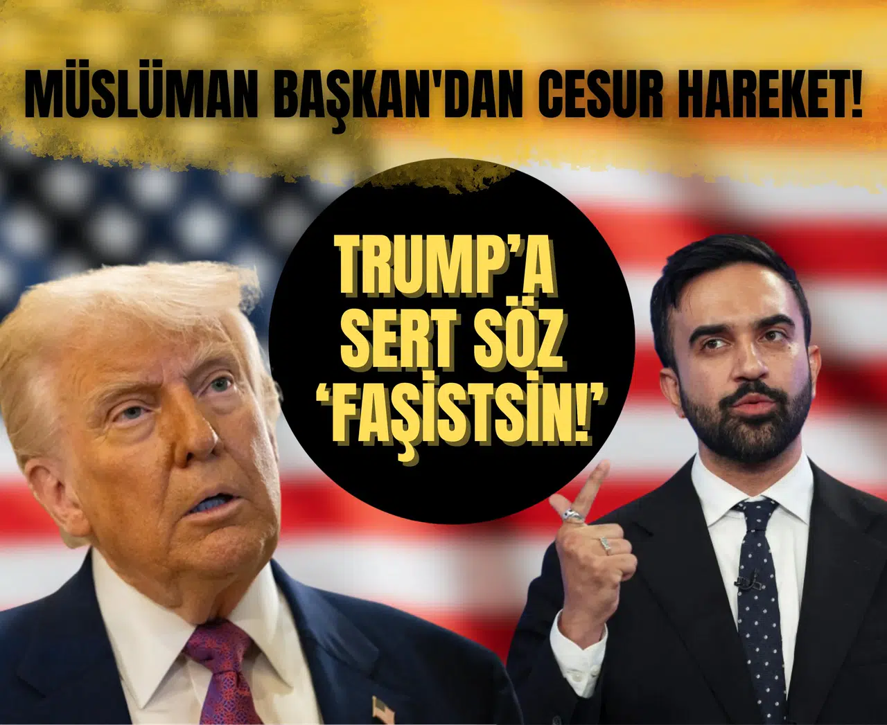 Müslüman Başkan'dan cesur hareket! Trump'ın gözünün içine baka baka 'Faşist' dedi!