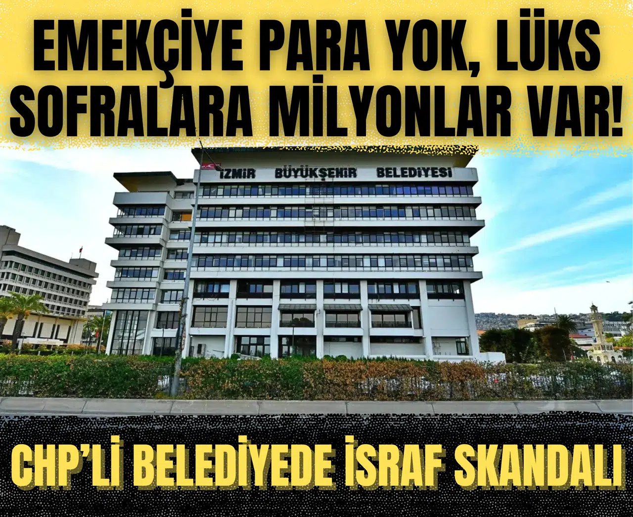 CHP’li belediyede israf skandalı... Emekçiye para yok, lüks sofralara milyonlar var!