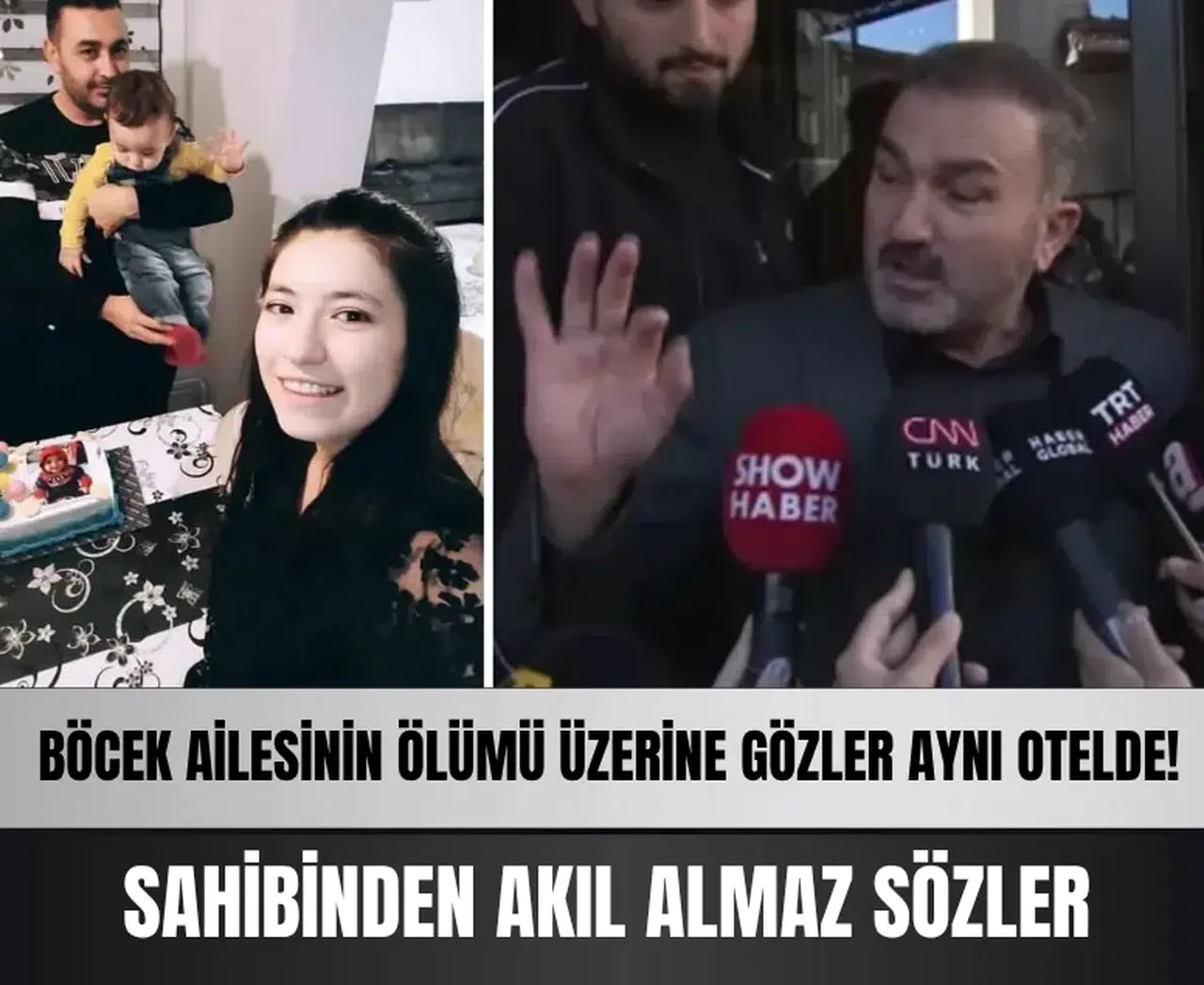Böcek ailesinin ölümü üzerine gözler aynı otelde! Sahibinden akıl almaz sözler