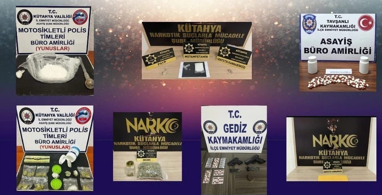 Suçlulara geçit yok! Kütahya’da zehir tacirlerine ağır darbe...