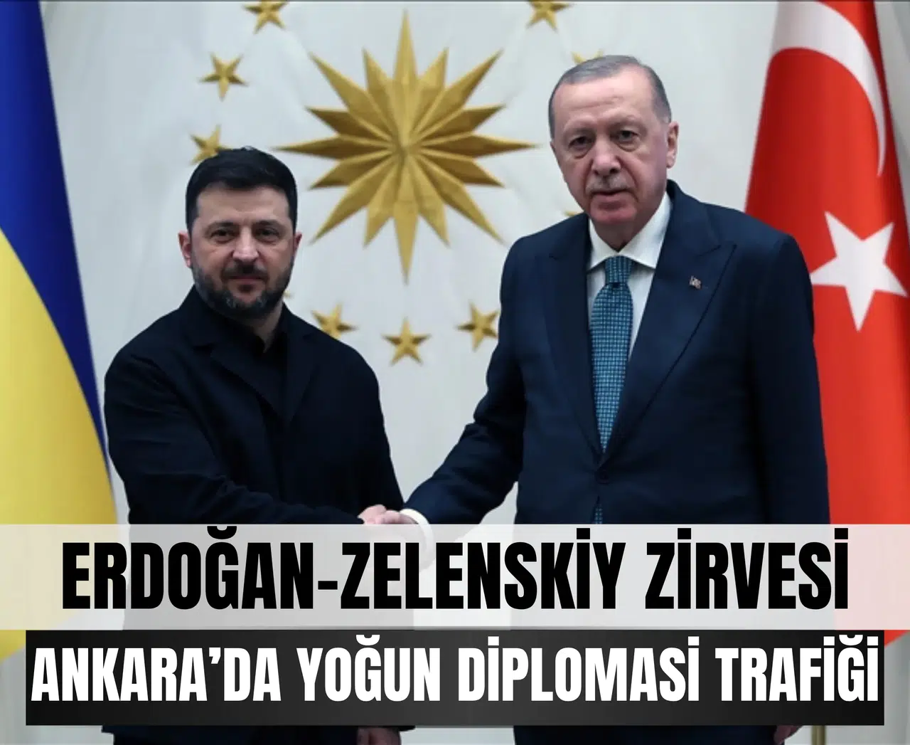 Cumhurbaşkanı Erdoğan Zelenskiy’i Külliye’de resmi törenle karşıladı