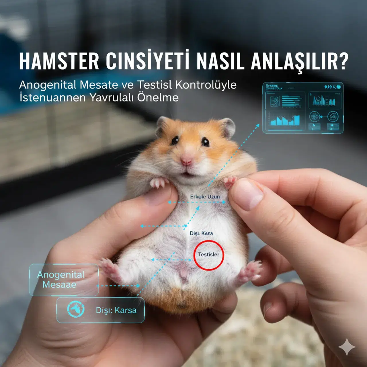 Hamster Cinsiyeti Nasıl Anlaşılır? Gözle Görülen 4 Kritik Fiziksel Fark