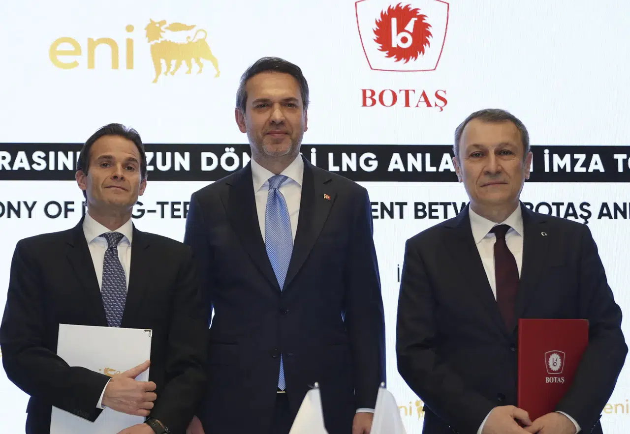 BOTAŞ enerji şirketleri ENI ve SEFE ile iki uzun dönemli LNG anlaşması imzaladı