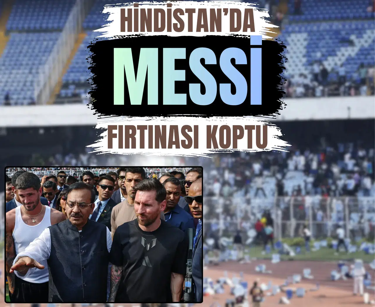 Lionel Messi'nin Hindistan ziyareti olaylı başladı
