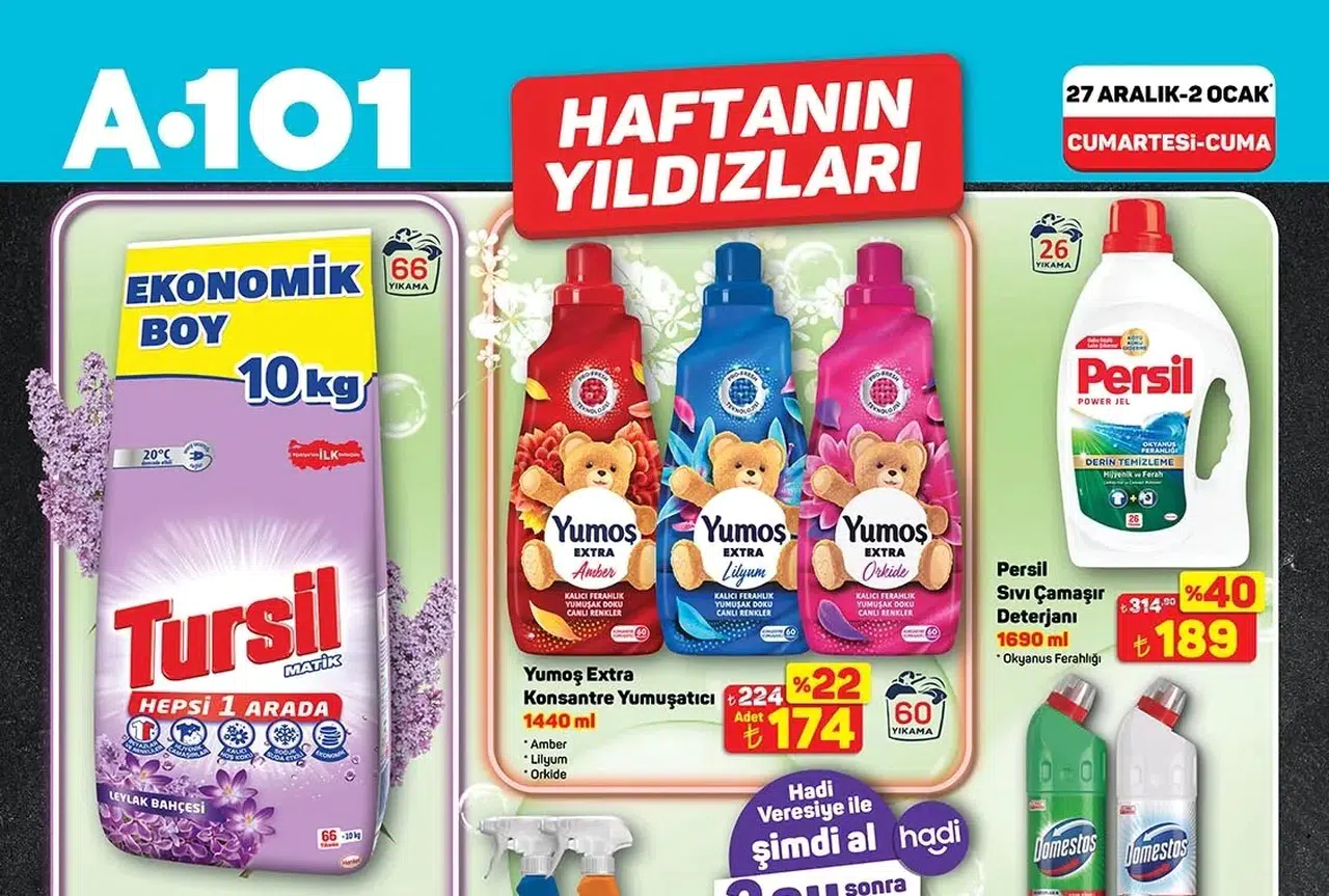 A101 aktüel kataloğunda Persil sıvı deterjan fırsatı! A101 aktüel indiriminde bugün son gün!