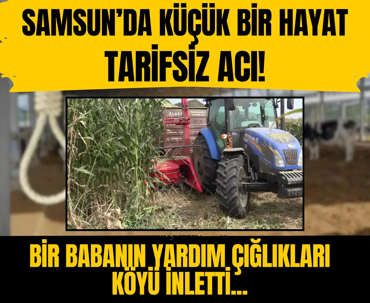 Samsun’da küçük bir hayat, tarifsiz acı! Bir babanın yardım çığlıkları köyü inletti...