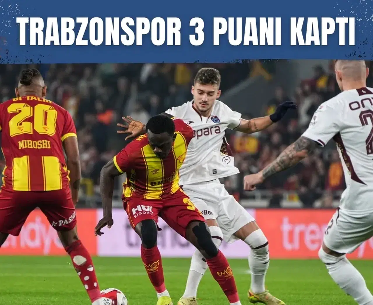 Trabzonspor, Göztepe'den 3 puanı kurtardı