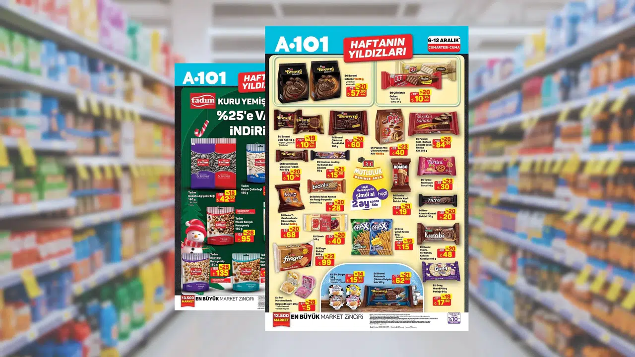 A101’de atıştırmalık ve kuruyemiş fırsatları! Bu haftanın yıldız indirimlerinde öne çıkanlar listede
