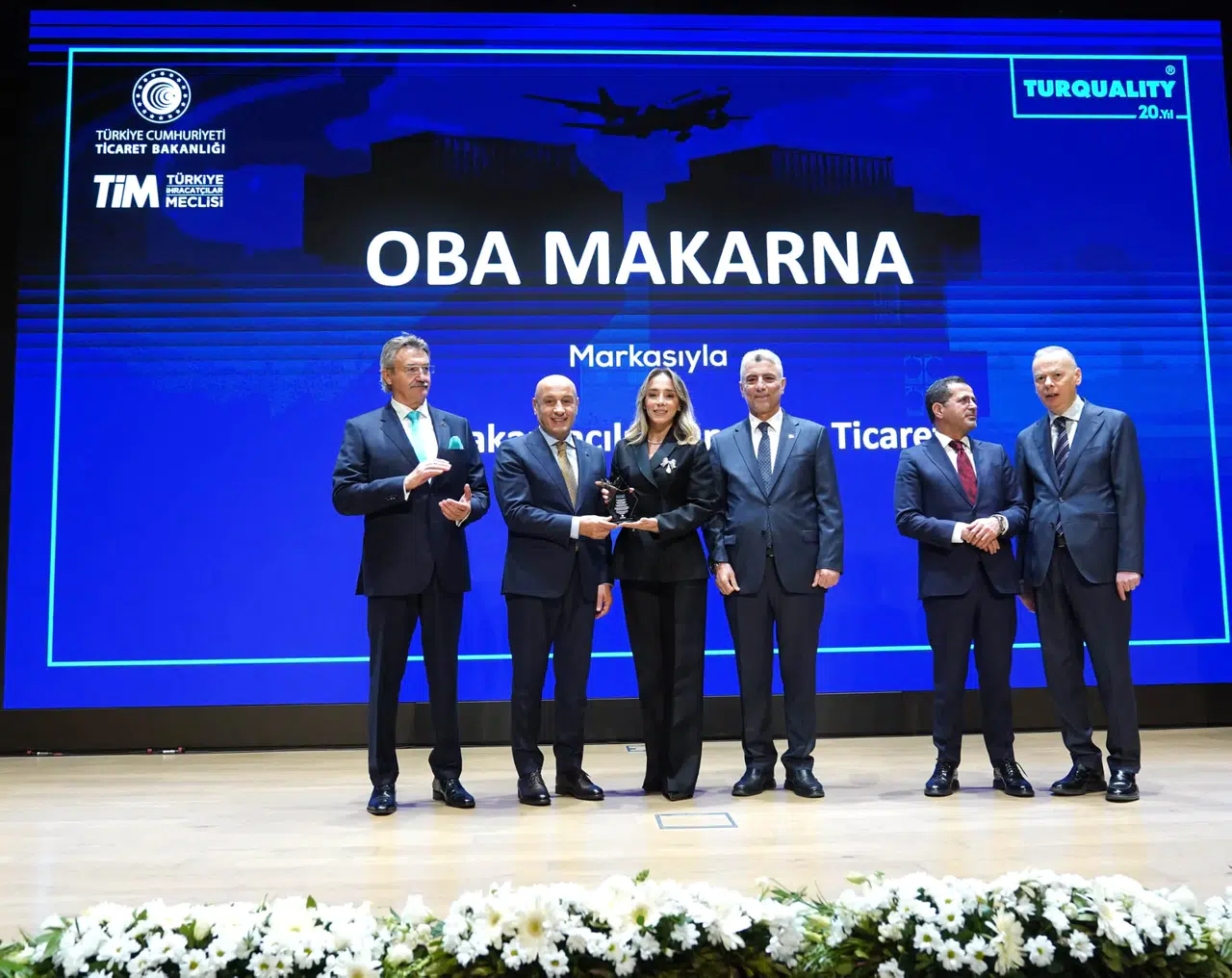 Oba Makarna’ya Turquality’den 'En Çok Ülkeye İhracat Yapan Turquality Şampiyonu' Ödülü