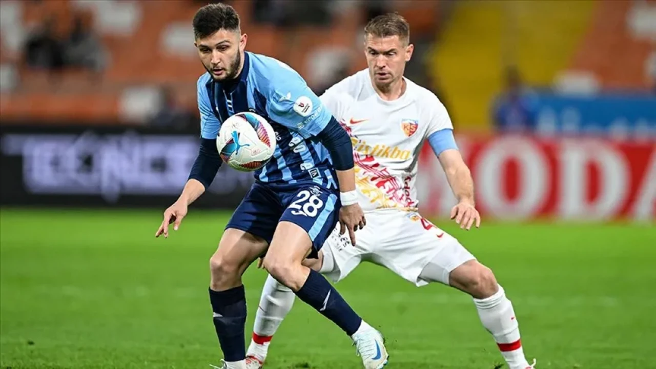 Kayserispor Adana Deplasmanında Şov Yaptı: Kartal ve Bahoken’in Golleriyle 3 Puan Cebte!
