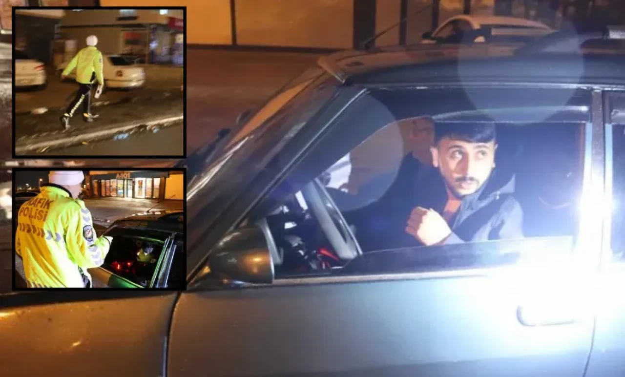 Polisten Kaçamadı! Aksaray’da Ehliyetsiz Sürücü Suçüstü Yakalandı