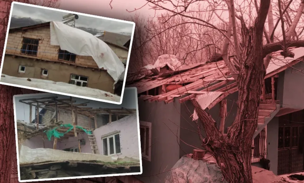 Van’da Doğa Felaketi! 50’den Fazla Evin Çatısı Uçtu, Ağaçlar Kökünden Söküldü