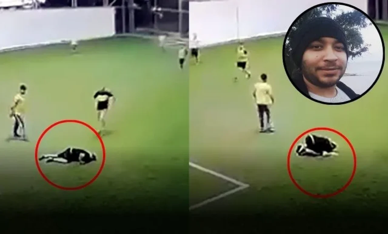 Halı Sahada Kalp Krizi! 3 Çocuk Babası Gencin Acı Sonu Kamerada