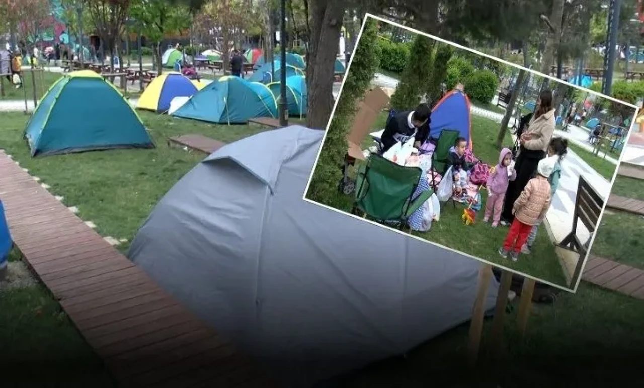 Deprem Korkusu İstanbul’u Uyutmadı: Parklar Doldu Taştı