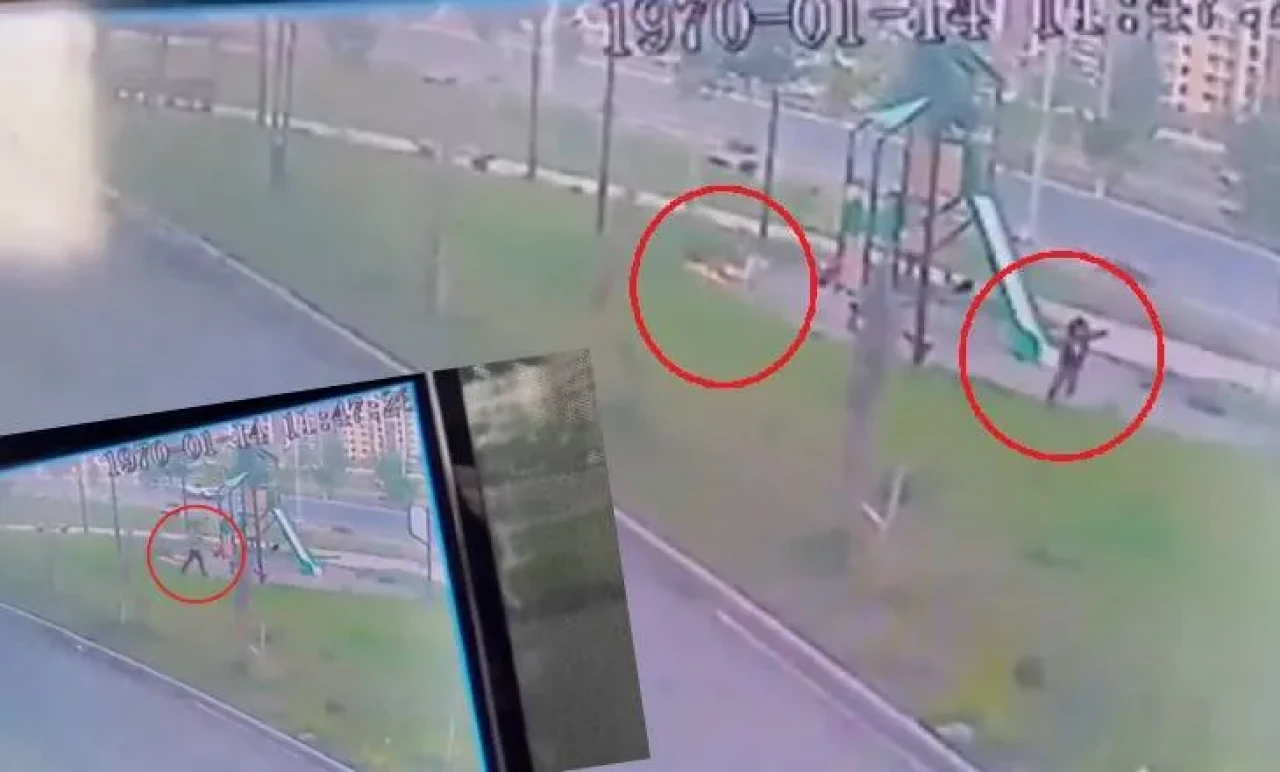 Yürekleri Ağza Getiren Anlar! Küçük Çocuk Parkta Köpek Saldırısından Kurtarıldı