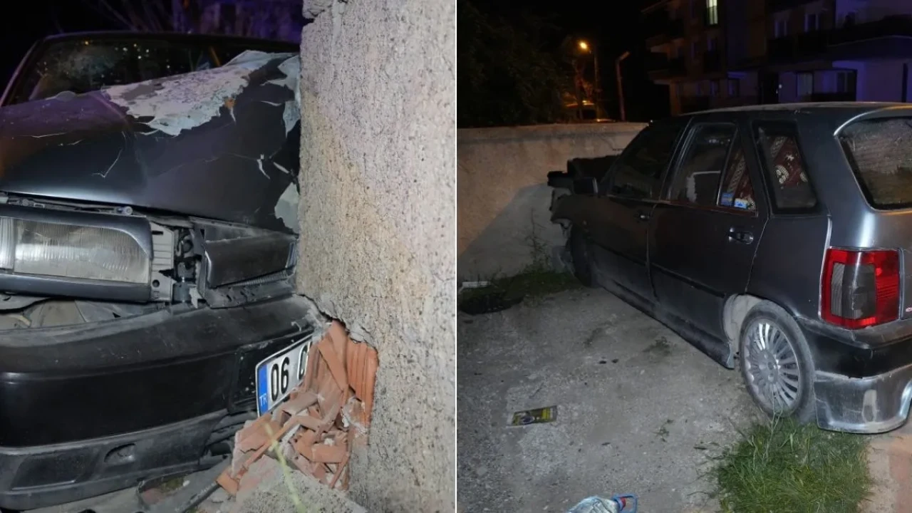 Bahçe Duvarına Çarpan Araçta Can Pazarı: Küçük Çocuk ve 2 Kişi Yaralandı