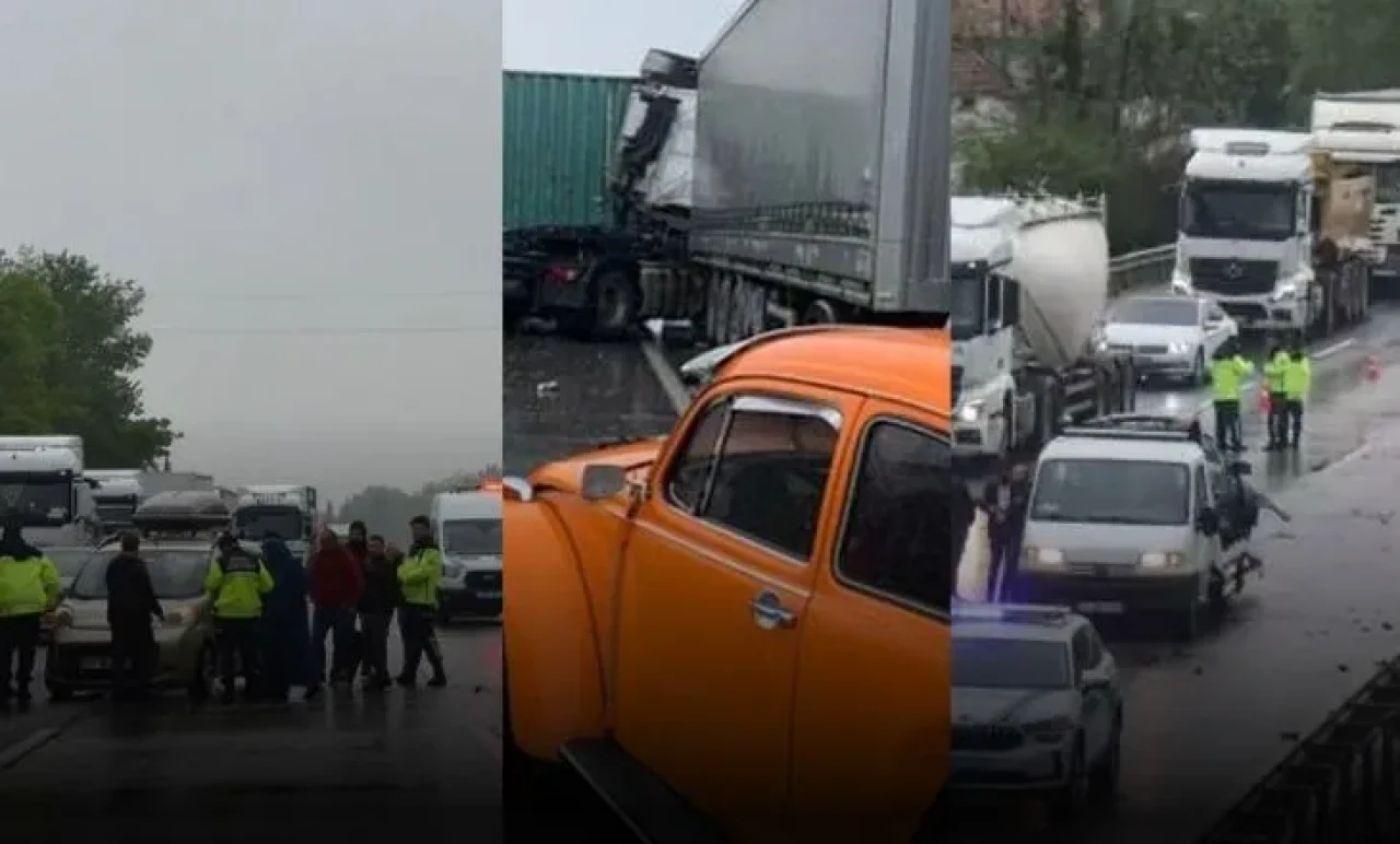 Anadolu Otoyolu Felç Oldu! Uzun Araç Kuyrukları, Trafik Durdu
