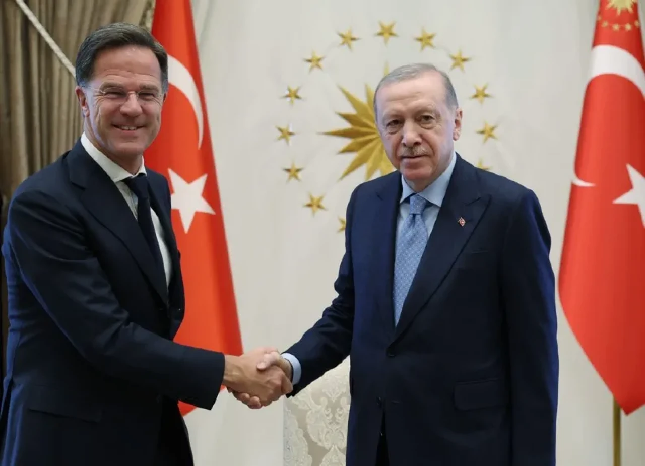 Cumhurbaşkanı Erdoğan, Nato Genel Sekreteri Rutte’yi Külliye’de Ağırladı