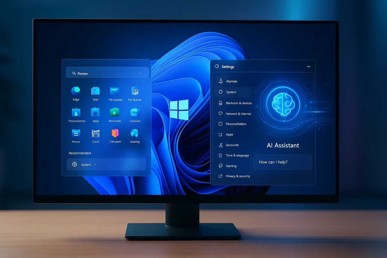Windows 11 Başlat Menüsü ve Yapay Zeka Asistanı Yenilendi mi? İşte Yeni Özellikler!