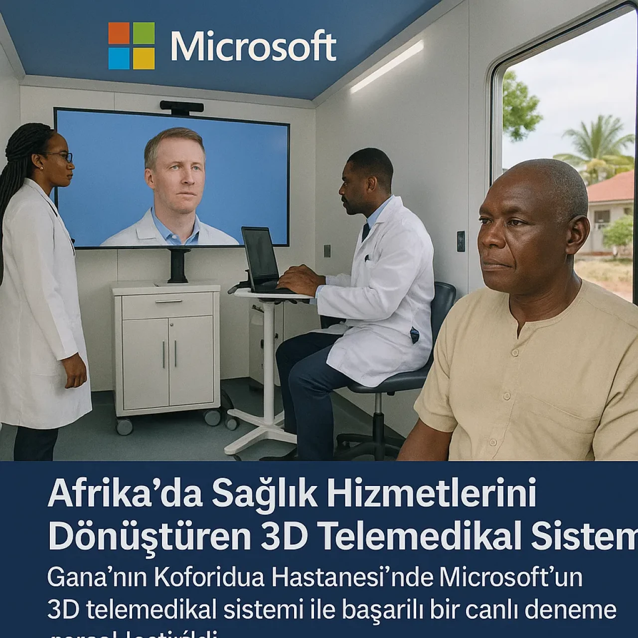 Afrika'nın Sağlık Altyapısını Dönüştüren Yenilik: Microsoft'un 3D Telemedikal Çözümü ile Doktorlara Anında Erişim!
