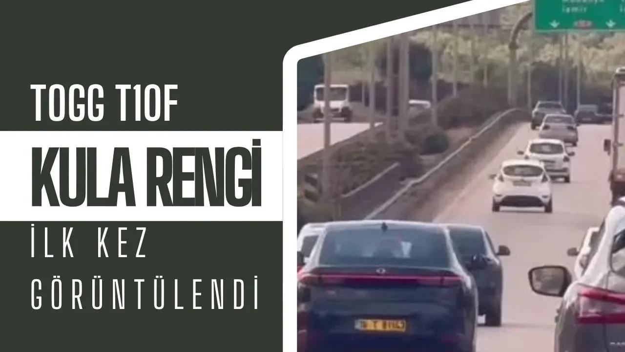 Bursa'da yol testlerinde 5 adet Togg T10F kula rengiyle ilk kez görüntülendi!