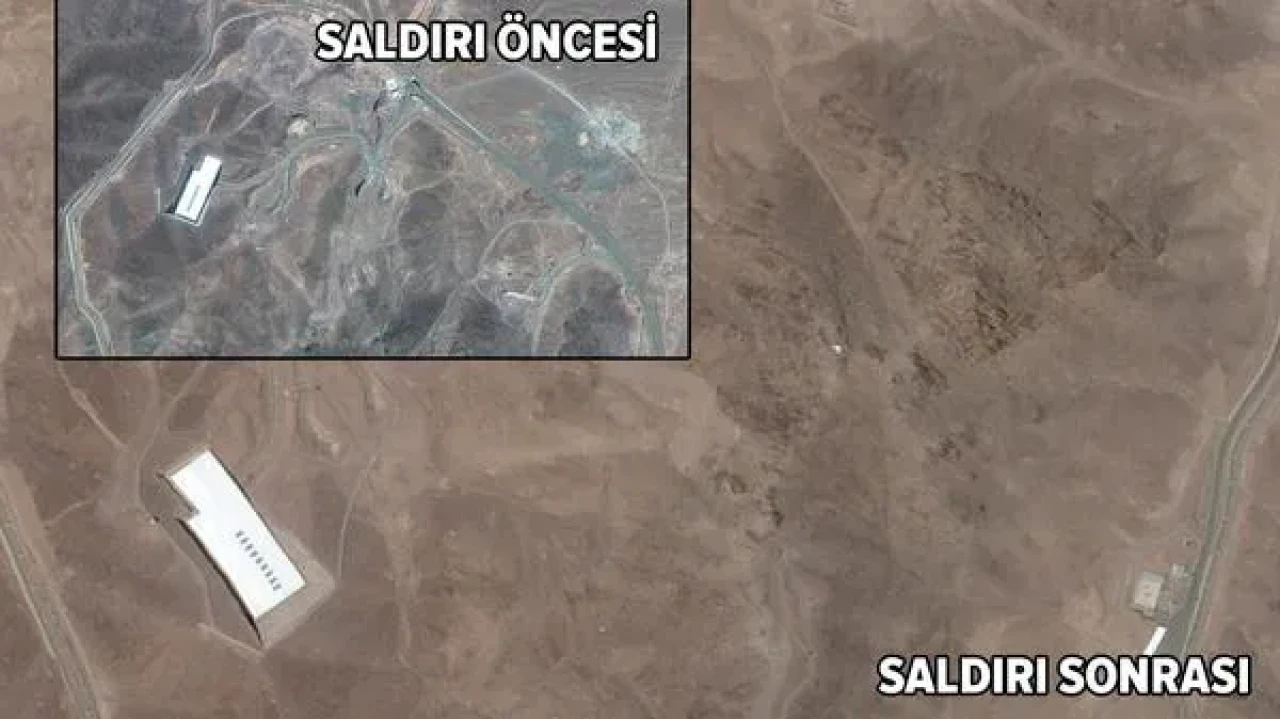 İran’da Nükleer Kriz Büyüyor: ABD’nin Saldırdığı Tesisin Son Hali Görüntülendi