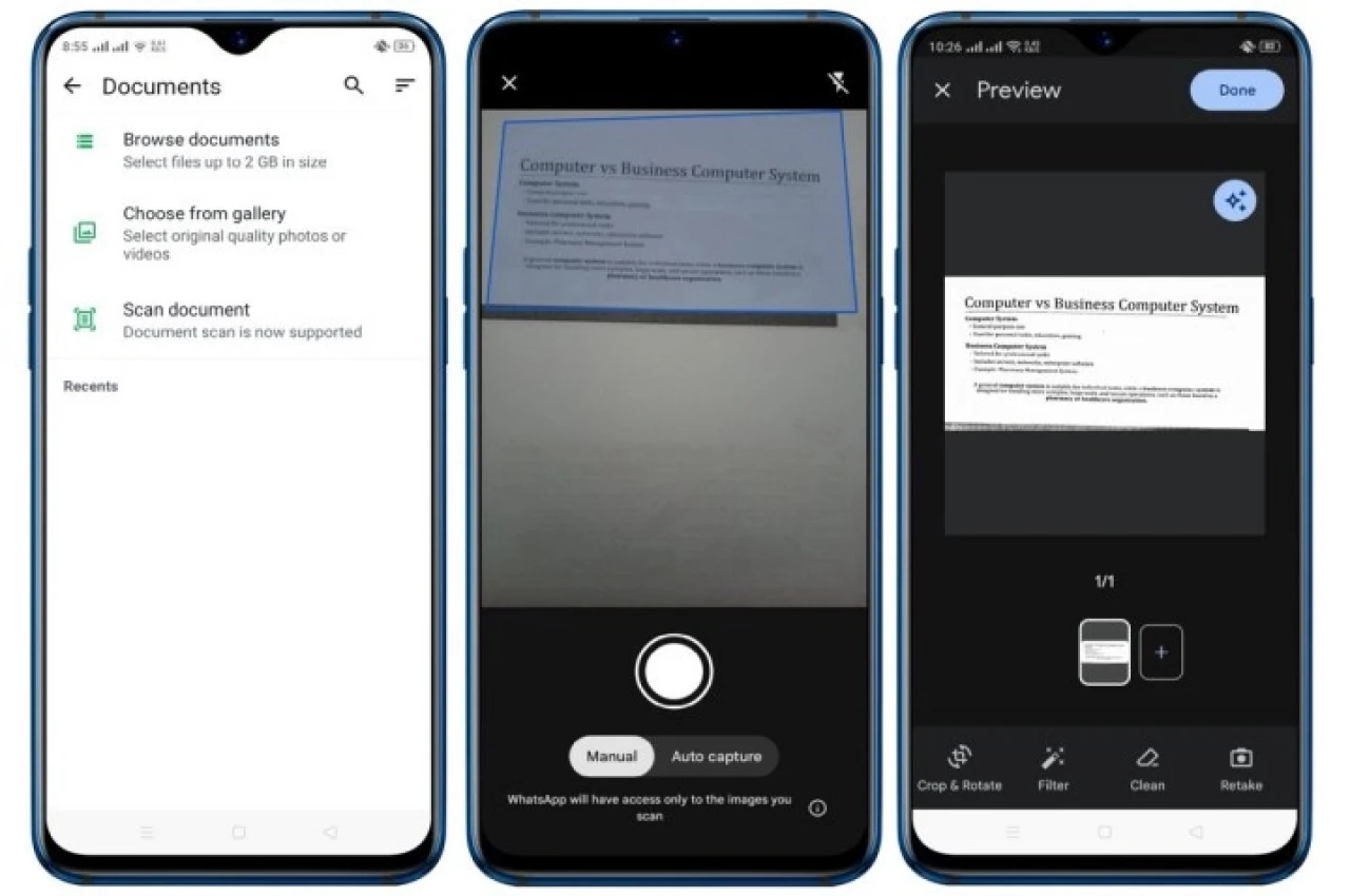 WhatsApp'tan Android Kullanıcılarına Müjde: Belgeler Artık Tek Dokunuşla Taranacak!