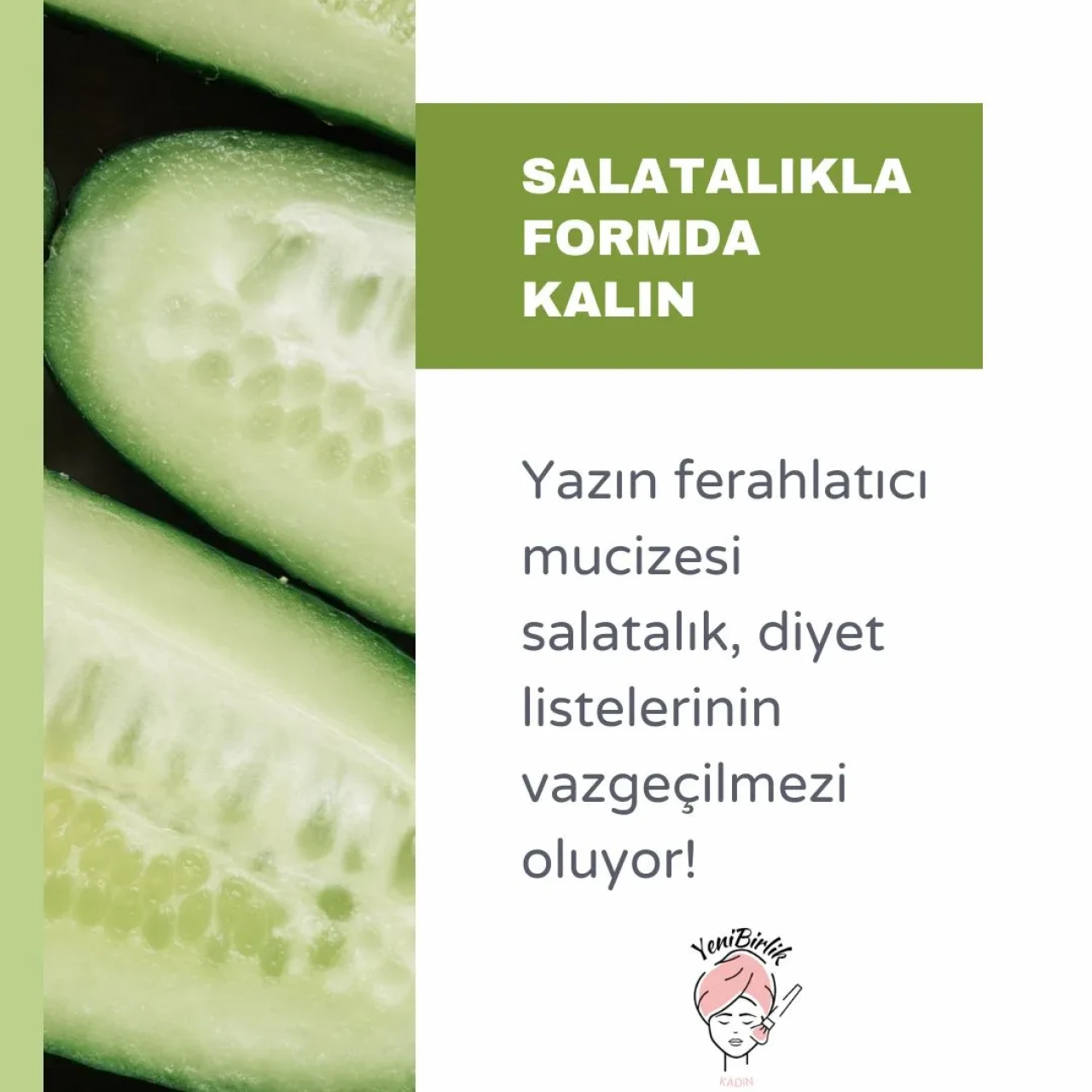 Bu Yazın En Serin ve En Sağlıklı Seçimi: Diyetisyenlerin Favorisi Salatalık!