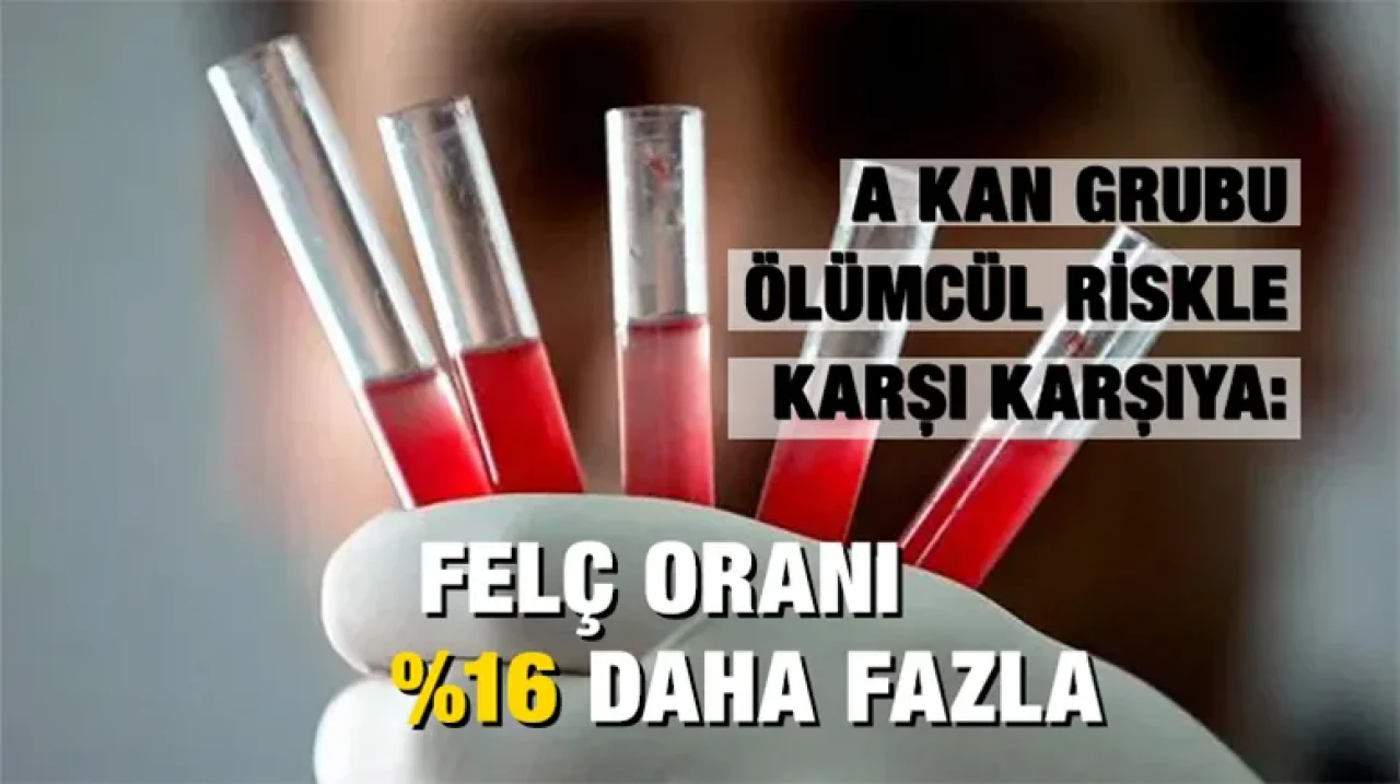 A Kan Grubu Ölümcül Riskle Karşı Karşıya: Felç Oranı %16 Daha Fazla