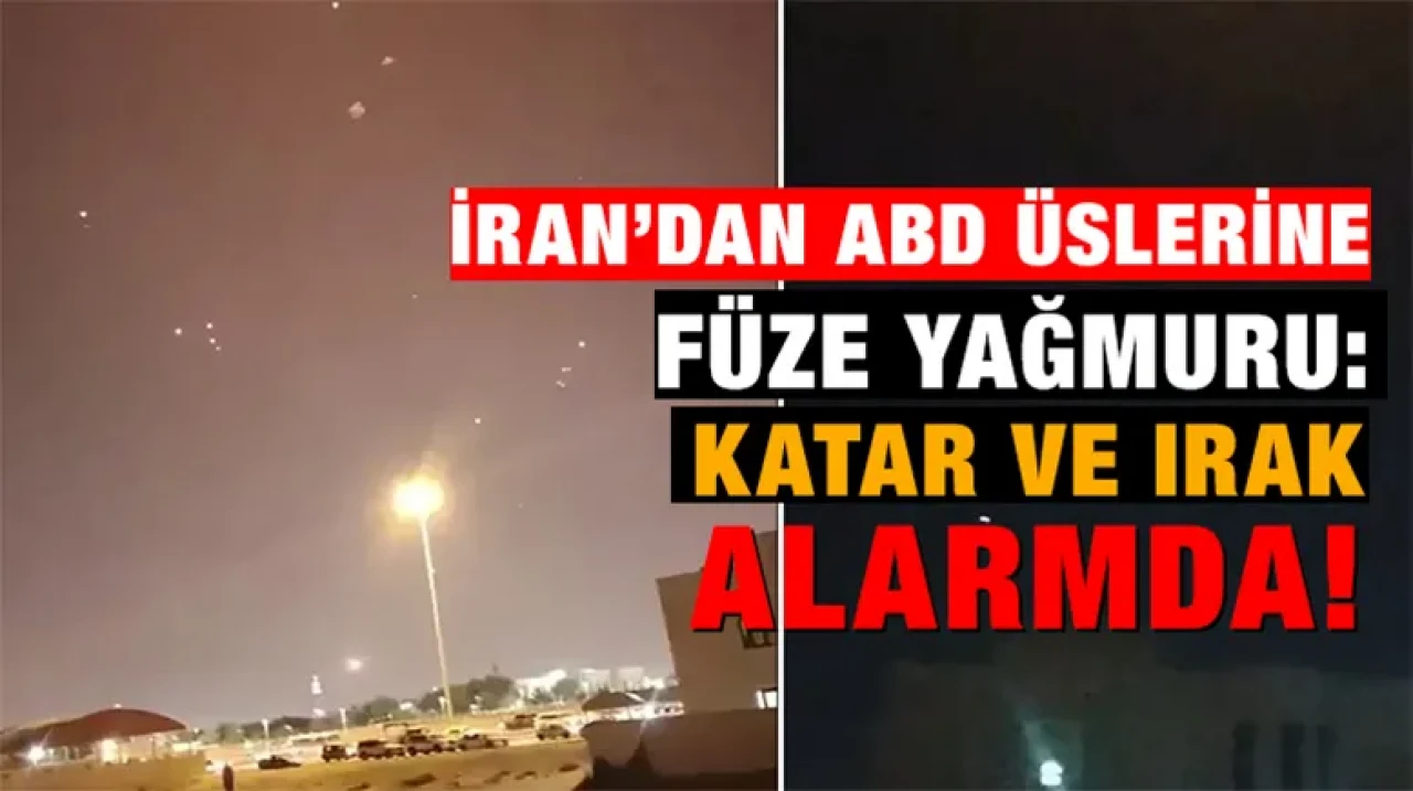 İran’dan ABD Üslerine Füze Yağmuru: Katar ve Irak Alarmda!