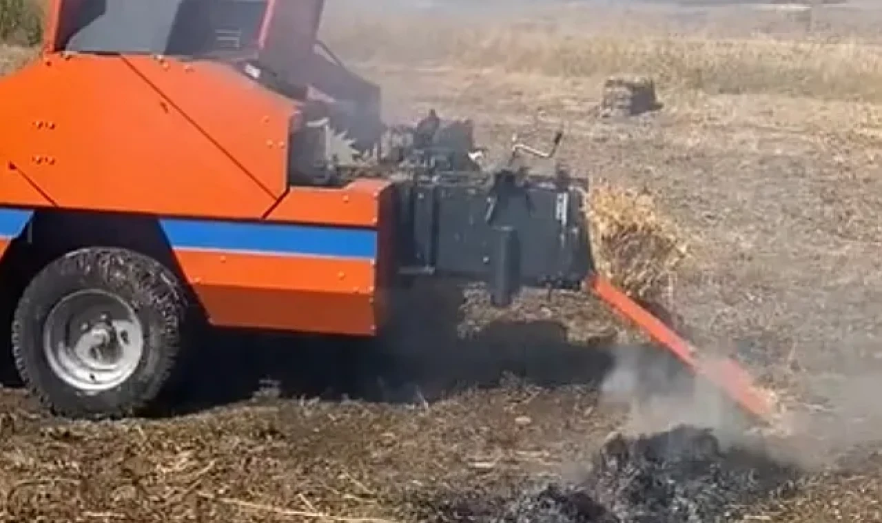 Çanakkale'de Arazide Yangına Yol Açan Balya Makinesi Operatörüne Adli İşlem
