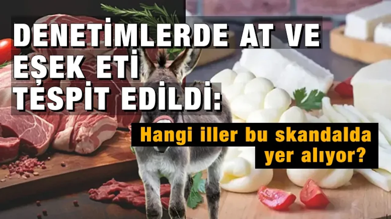 Denetimlerde at ve eşek eti tespit edildi: Hangi iller bu skandalda yer alıyor?