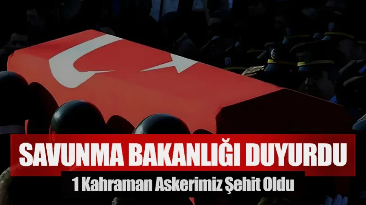 MSB duyurdu: 1 askerimiz şehit oldu