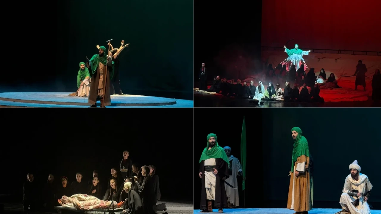 "Kerbela" tiyatrosu Bursa'da ayakta alkışlandı