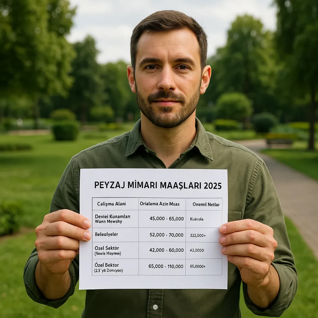 Peyzaj Mimarı maaşı ne kadar oldu? 2025 Peyzaj Mimarlığı maaş rehberi