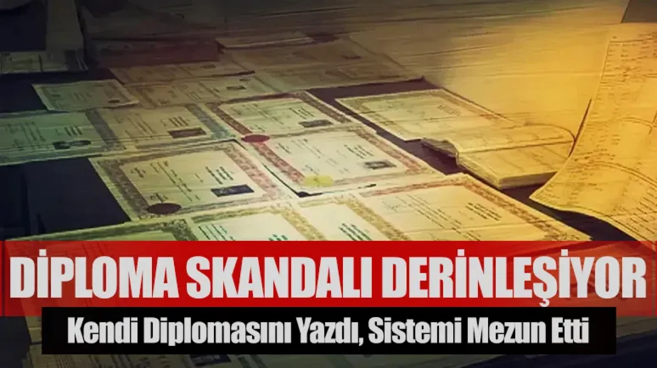 Diploma skandalı derinleşiyor: Kendi diplomasını yazdı, sistemi mezun etti