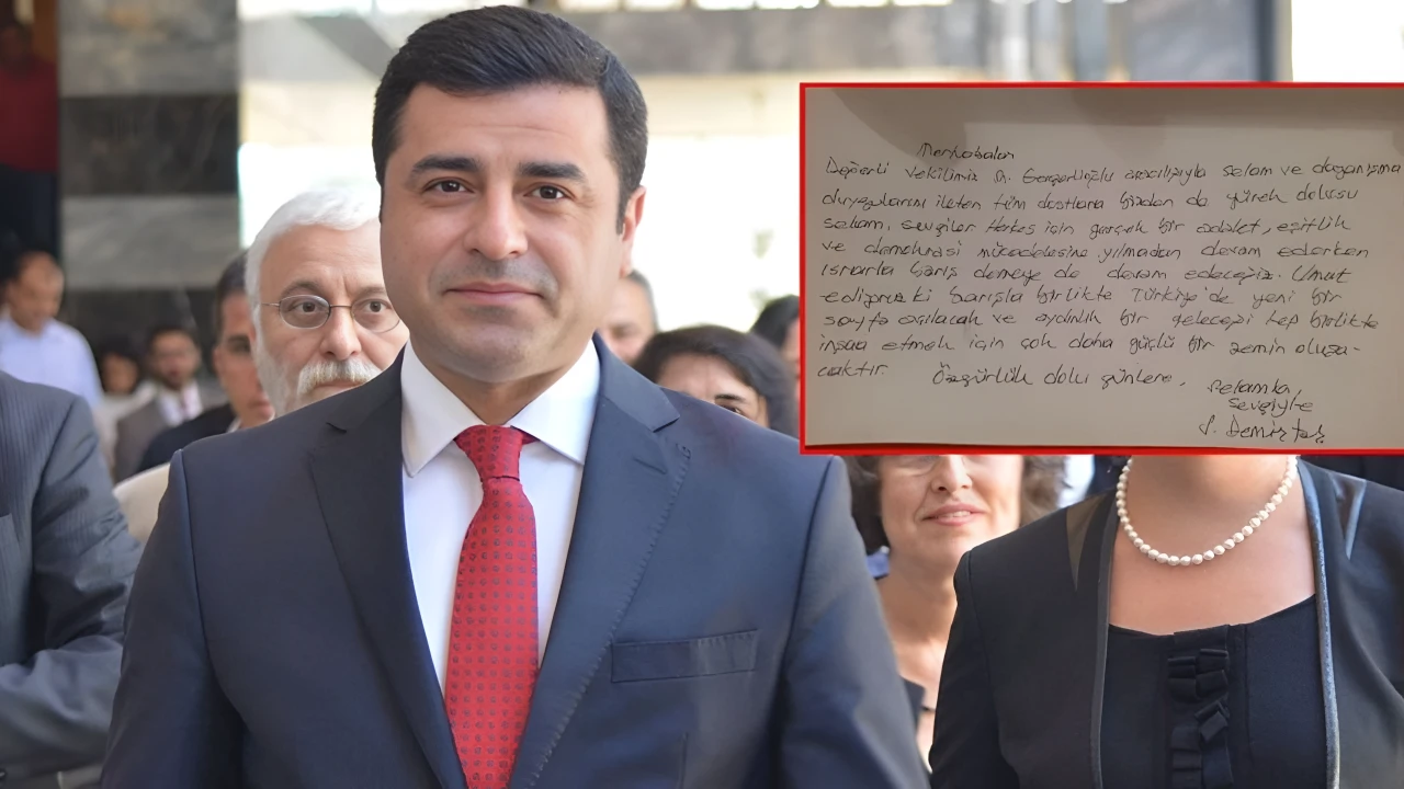 Cezaevindeki Demirtaş’tan "Terörsüz Türkiye" sürecine yazılı mesaj!