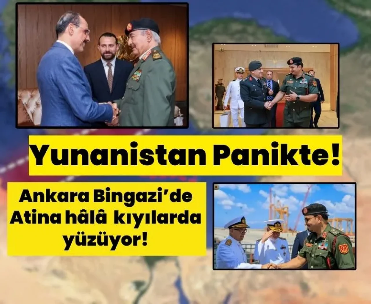 Yunanistan panikte! MİT Başkanı Kalın, Bingazi’de Halife Hafter ile kritik görüşme