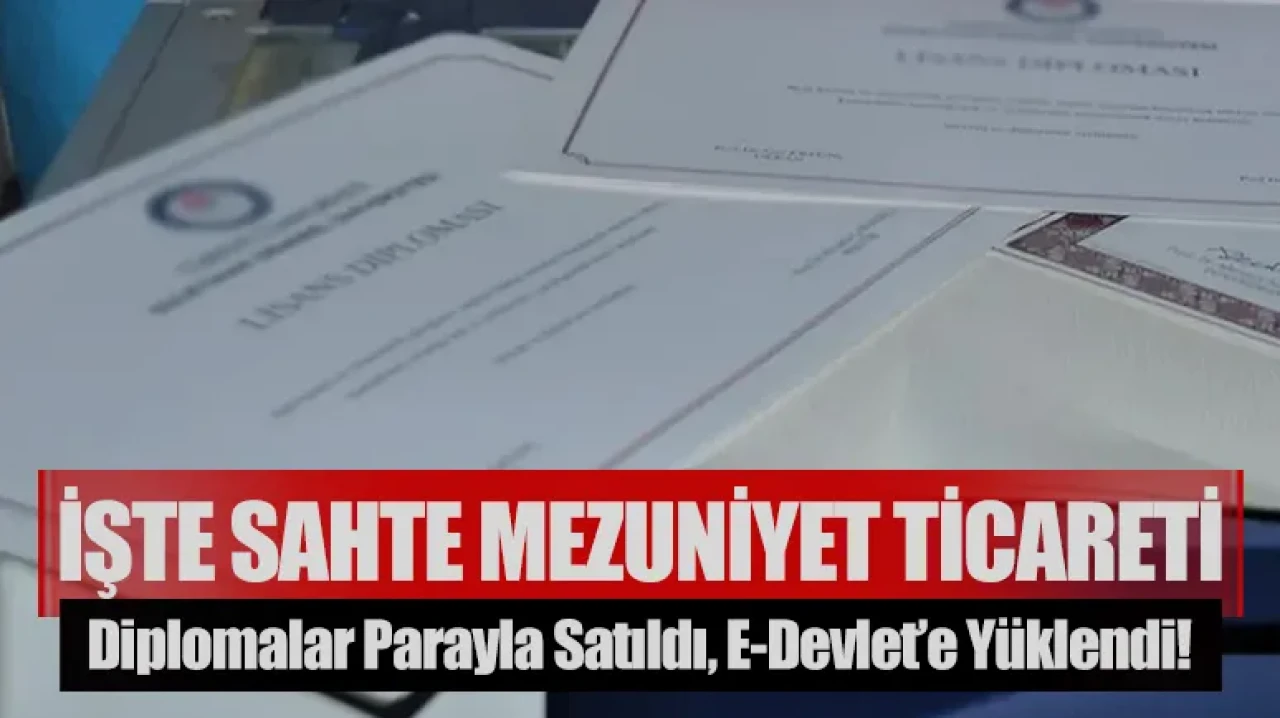 Diplomalar parayla satıldı, e-Devlet’e yüklendi! İşte sahte mezuniyet ticareti