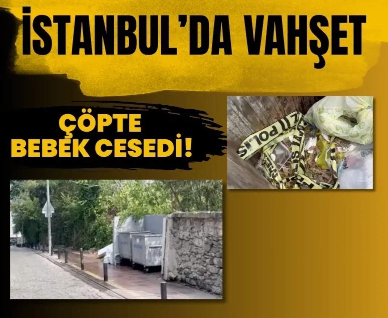 İstanbul’da dehşet: Yeni doğmuş bebek çöpte ölü bulundu
