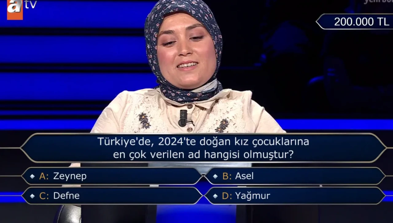 Türkiye'de, 2024'te doğan kız çocuklarına en çok verilen isim nedir? Zeynep mi, Defne mi, Asel mi, Yağmur mu?