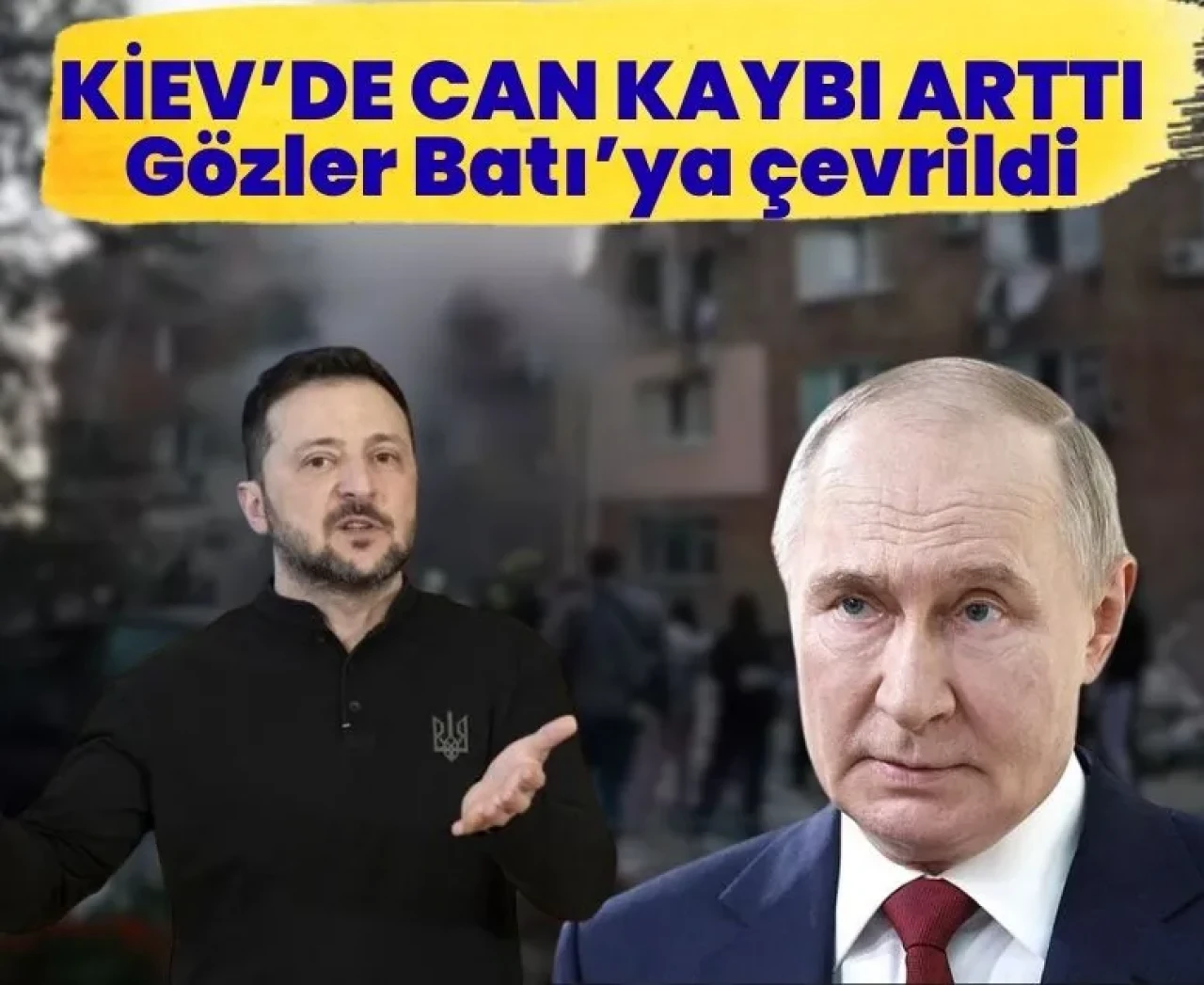 Rusya’nın saldırısı sonrası Ukrayna’da ulusal yas: Gözler Batı’ya çevrildi