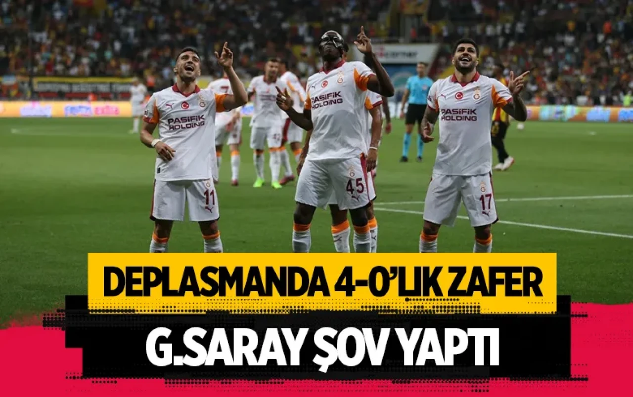 Süper Lig'de lider değişmedi: Galatasaray'dan Kayseri'ye dört gollü mesaj