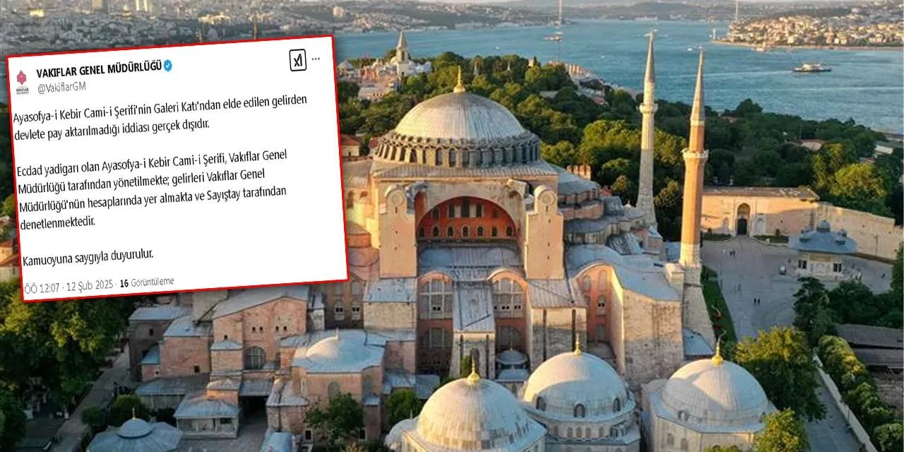 Ayasofya'da panik yaratan olay: Vakıflar Genel Müdürlüğü'nden açıklama geldi