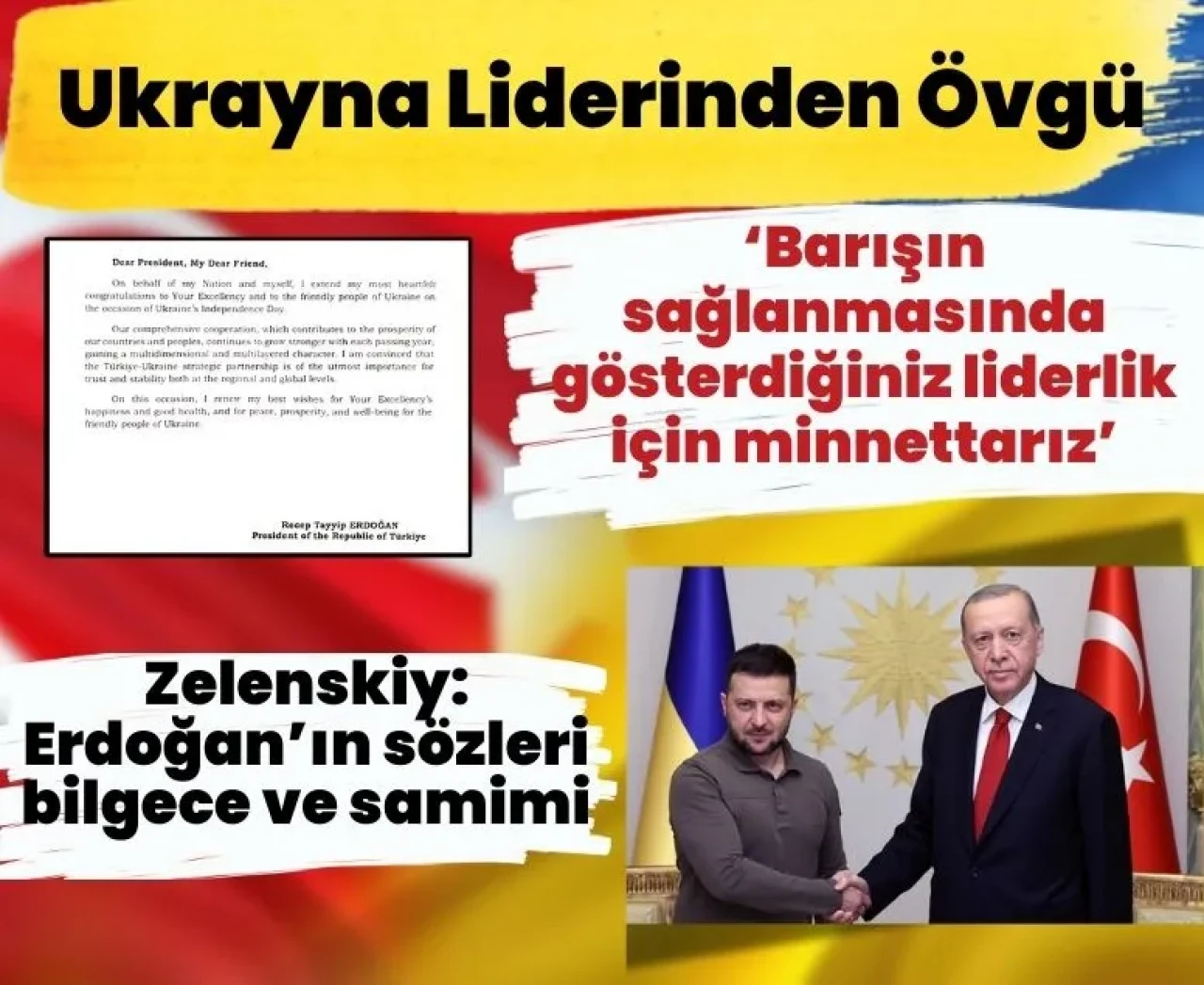 Türkiye-Ukrayna ilişkilerinde yeni adım: Zelenskiy’den Cumhurbaşkanı Erdoğan’a teşekkür