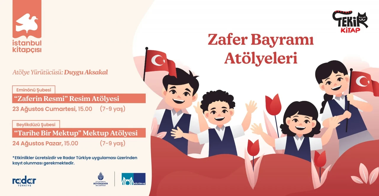 İstanbul Kitapçısı’ndan çocuklara özel Zafer Bayramı atölyeleri!