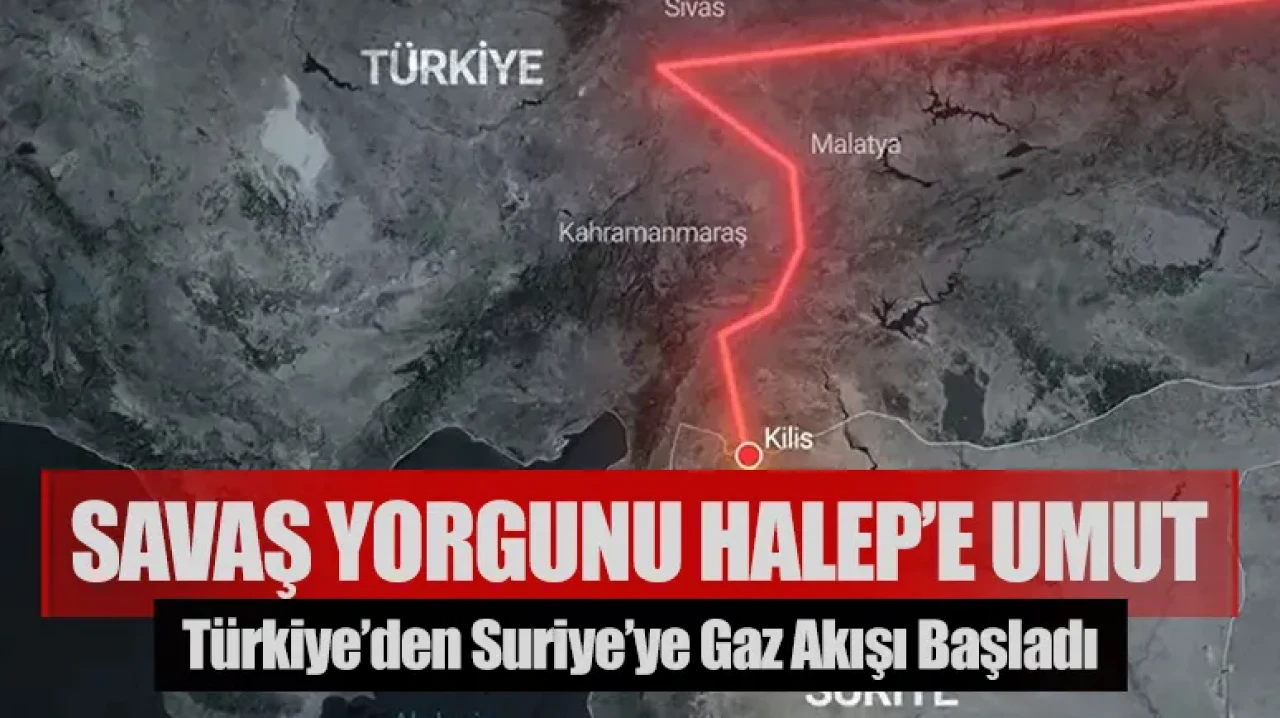 Savaş yorgunu Halep’e umut hattı: Türkiye’den Suriye’ye gaz akışı başladı