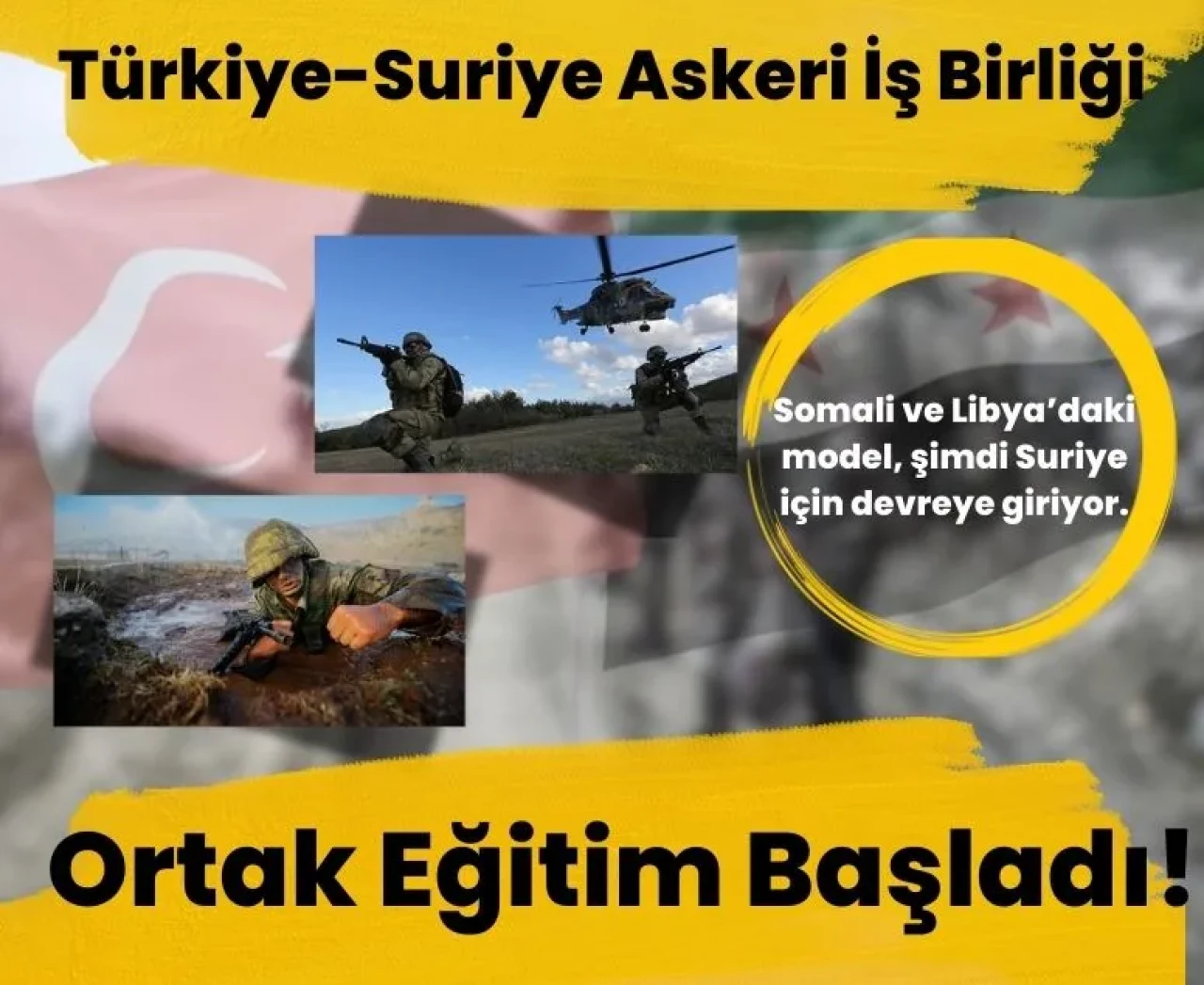 TSK’dan kritik adım: Suriyeli askerler için ortak eğitim başlıyor